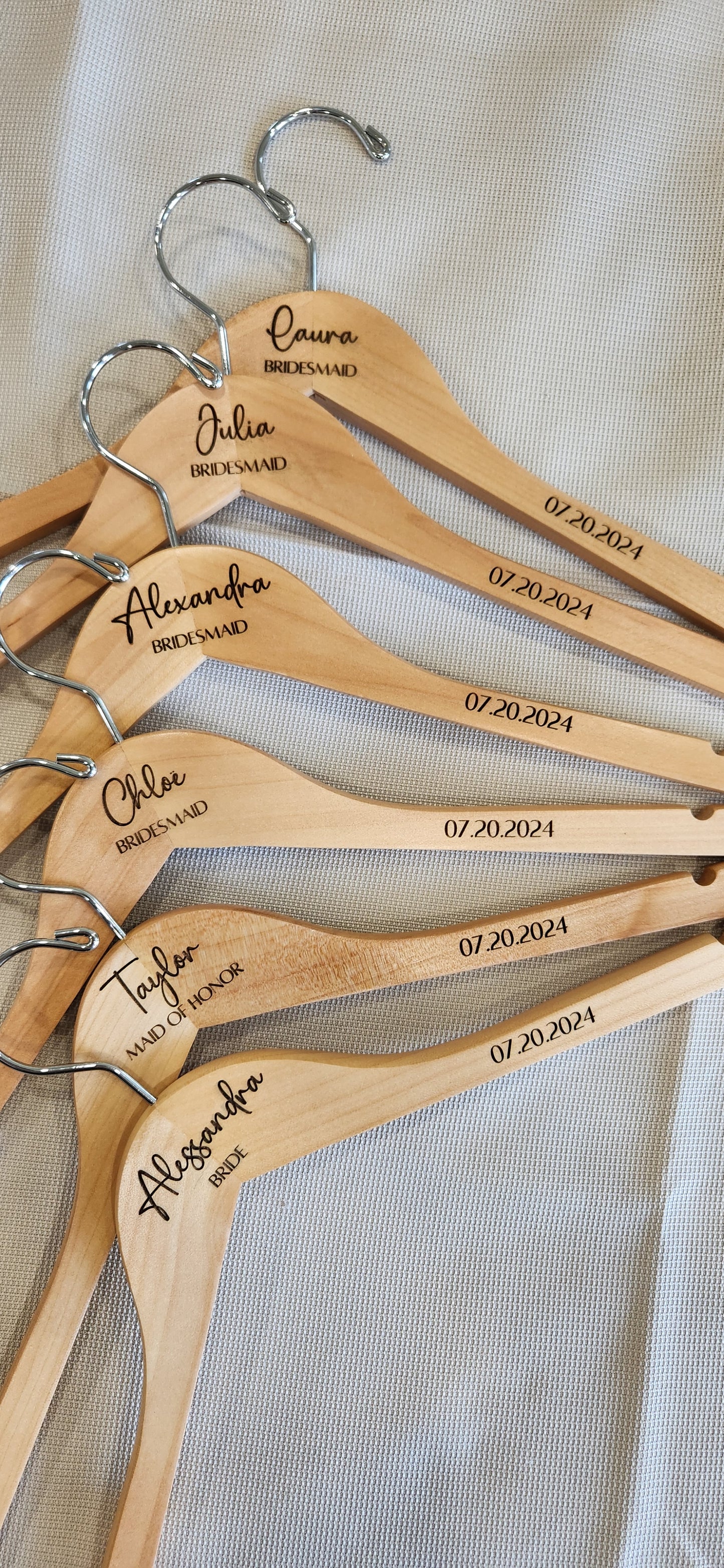 Custom engraved hanger