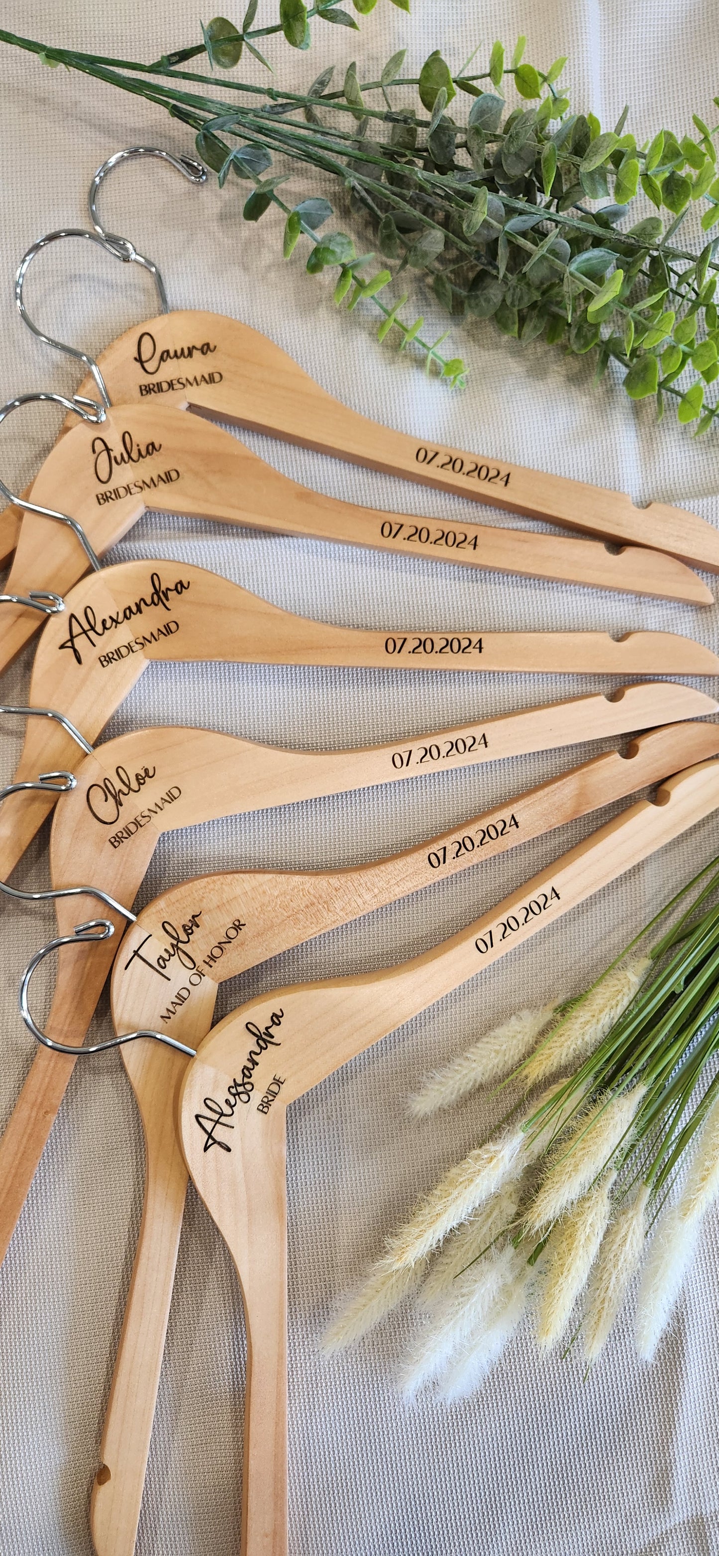 Custom engraved hanger