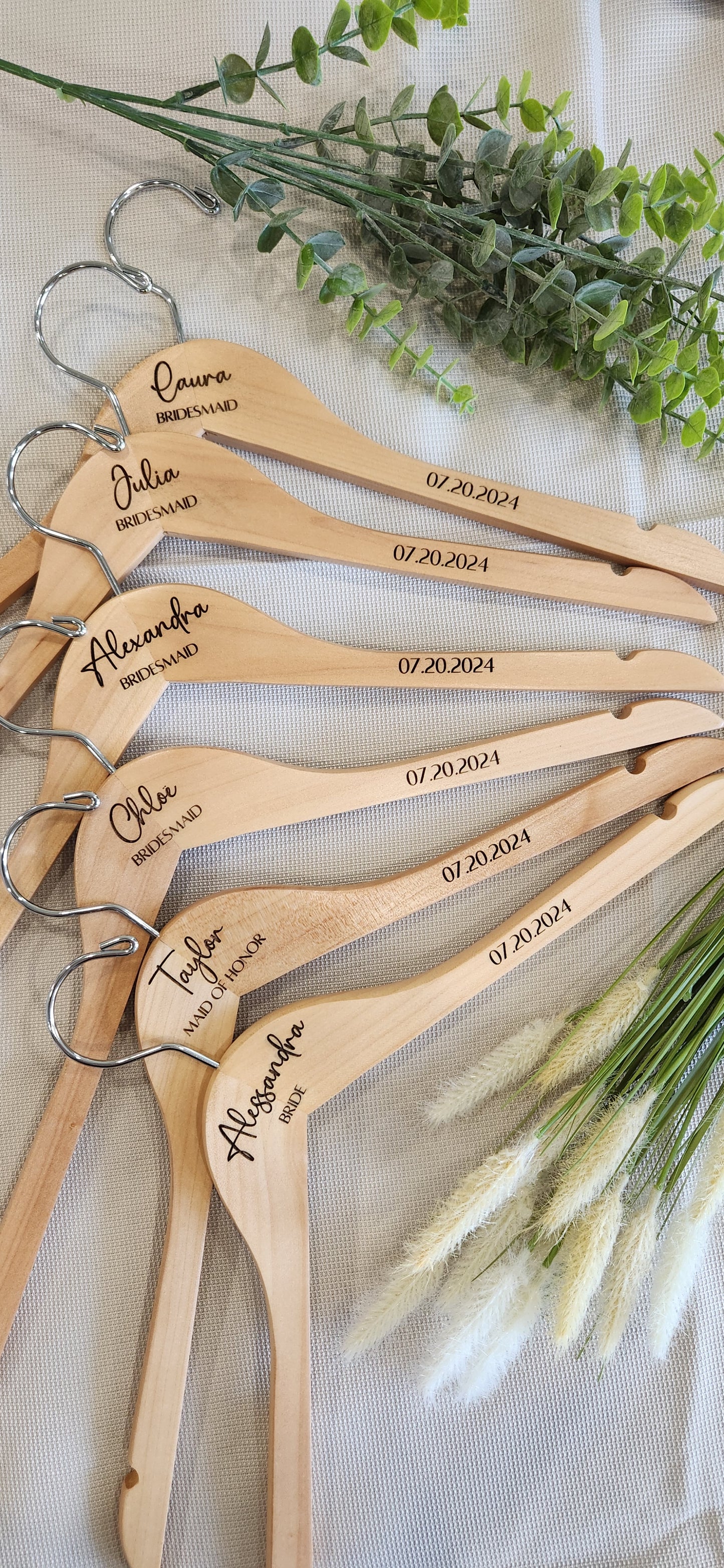 Custom engraved hanger