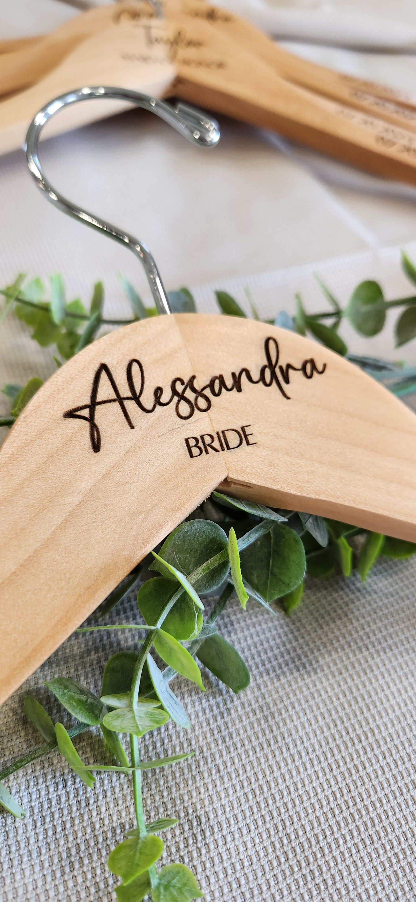 Custom engraved hanger