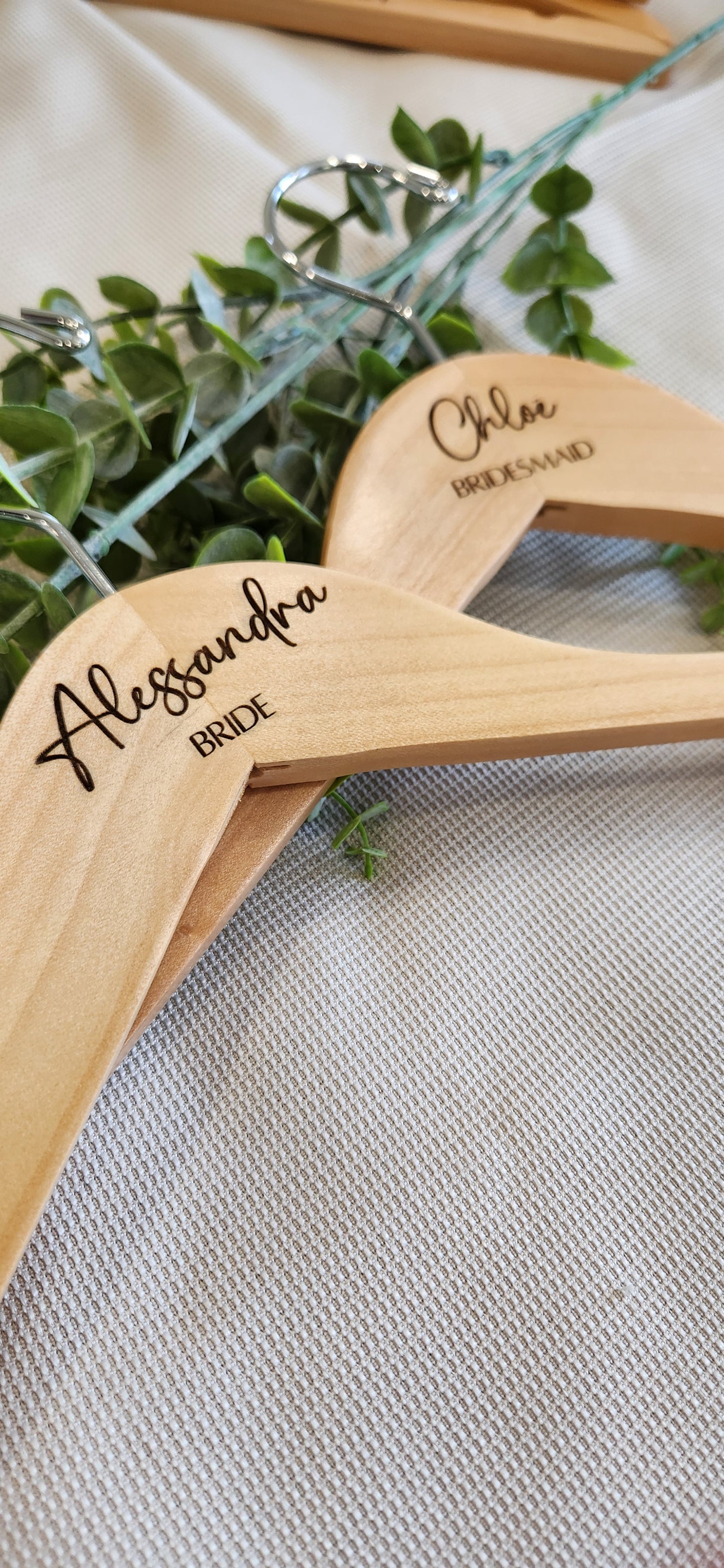 Custom engraved hanger