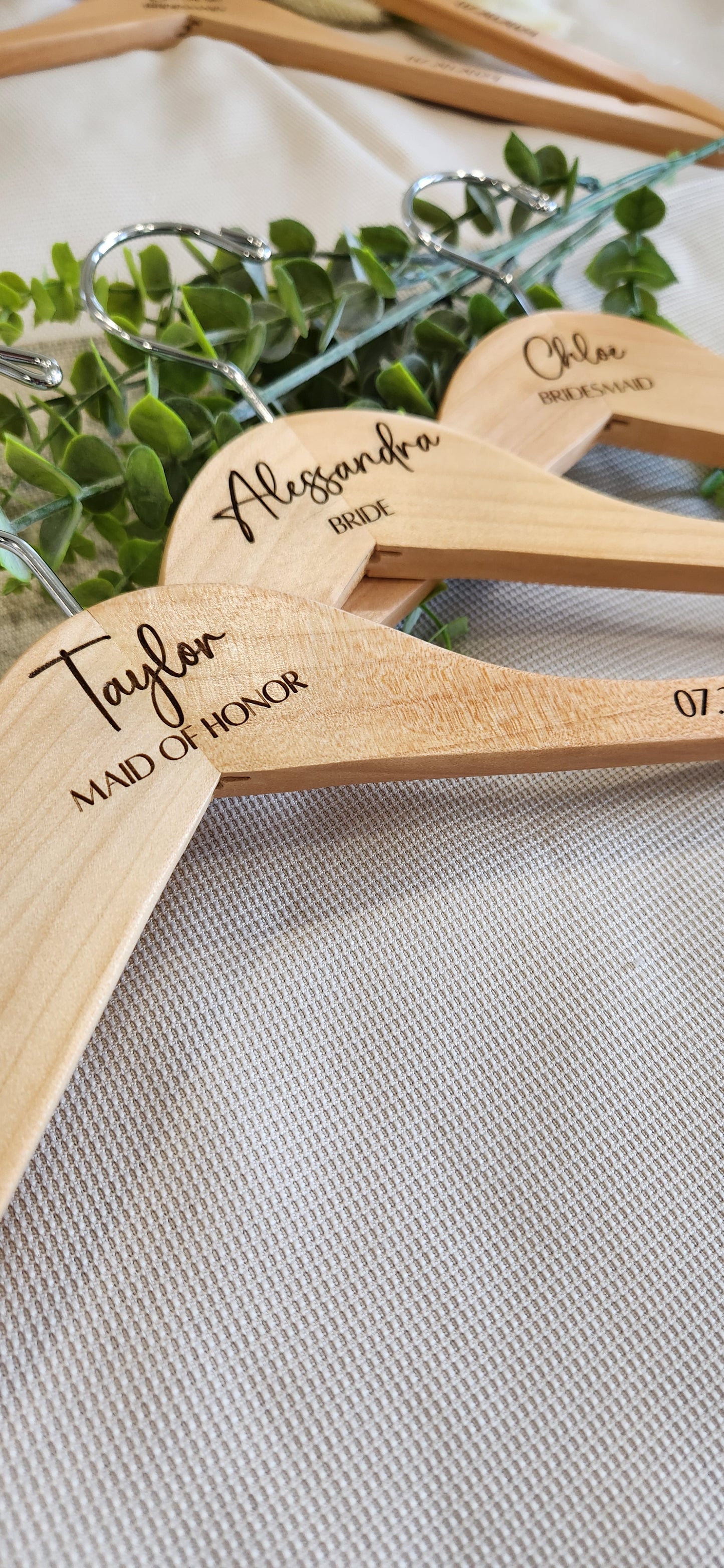 Custom engraved hanger