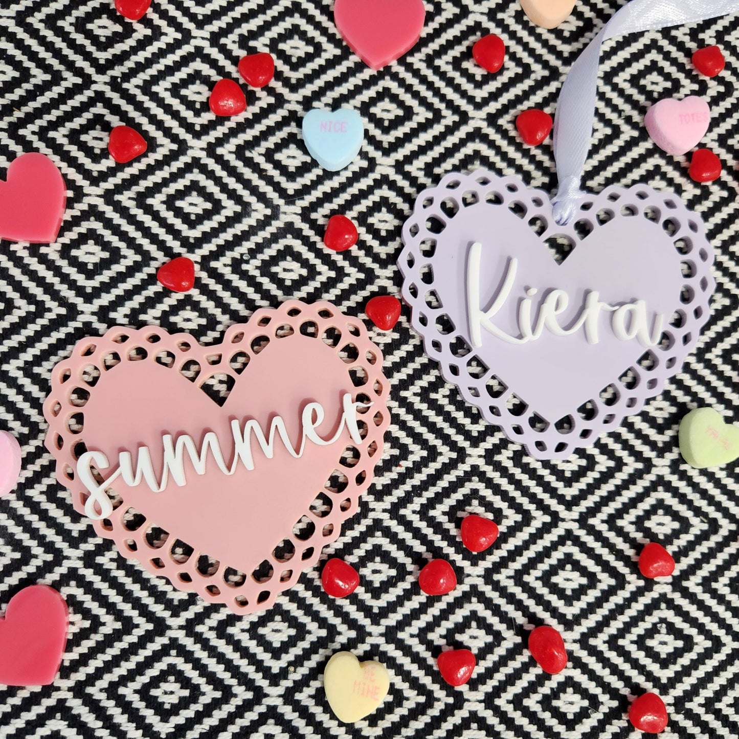 Heart Doily Tag