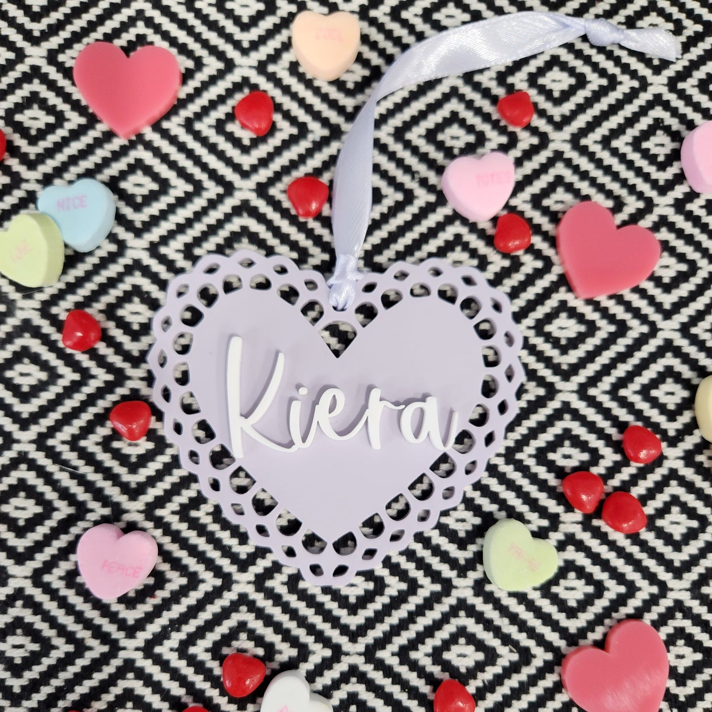 Heart Doily Tag