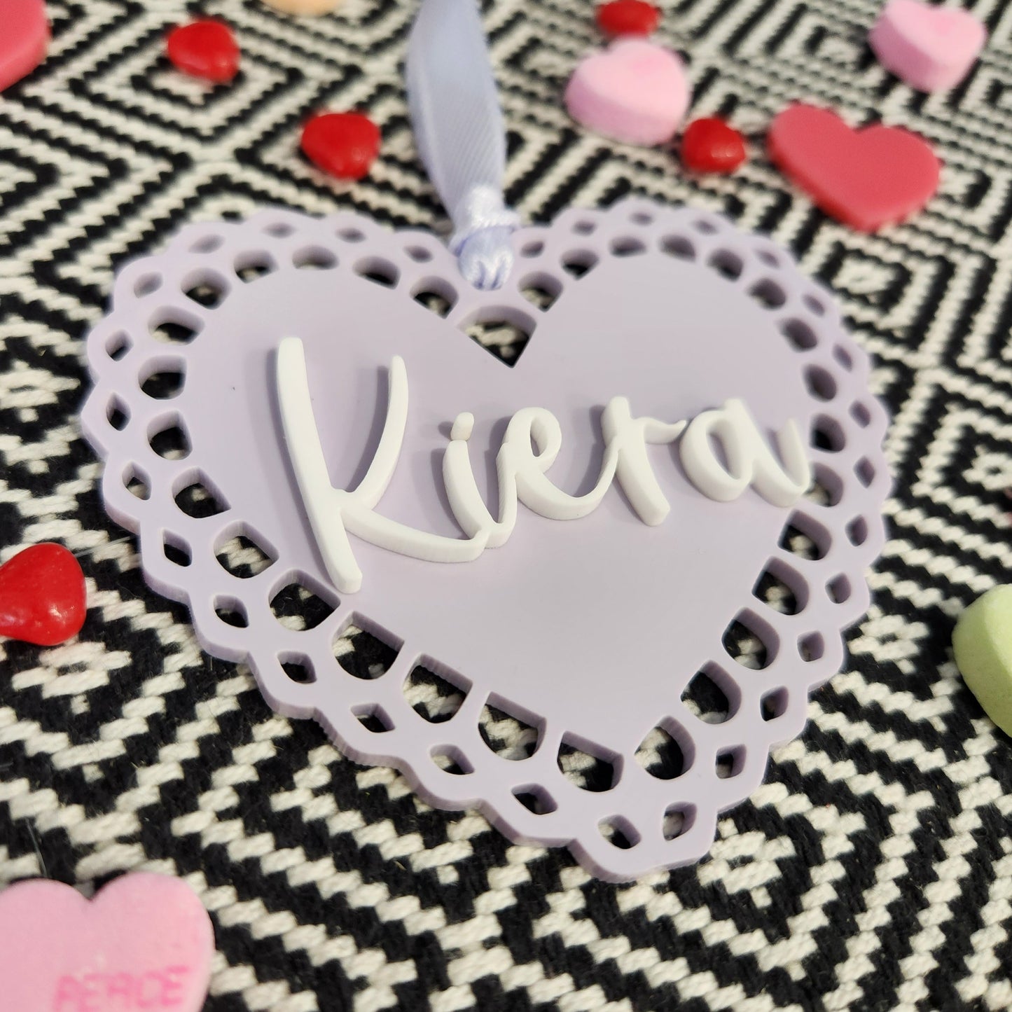 Heart Doily Tag