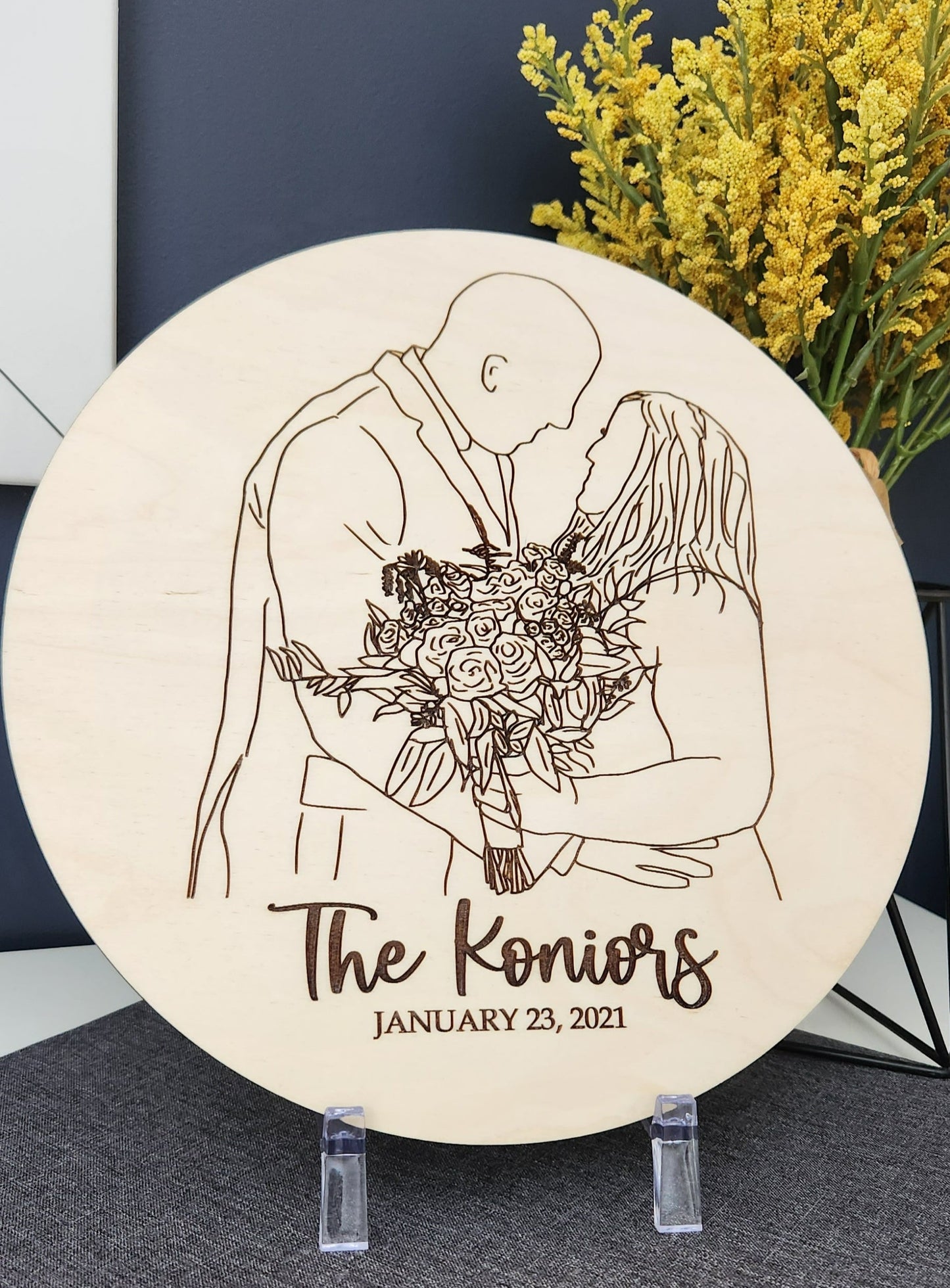 Line Art Plaque