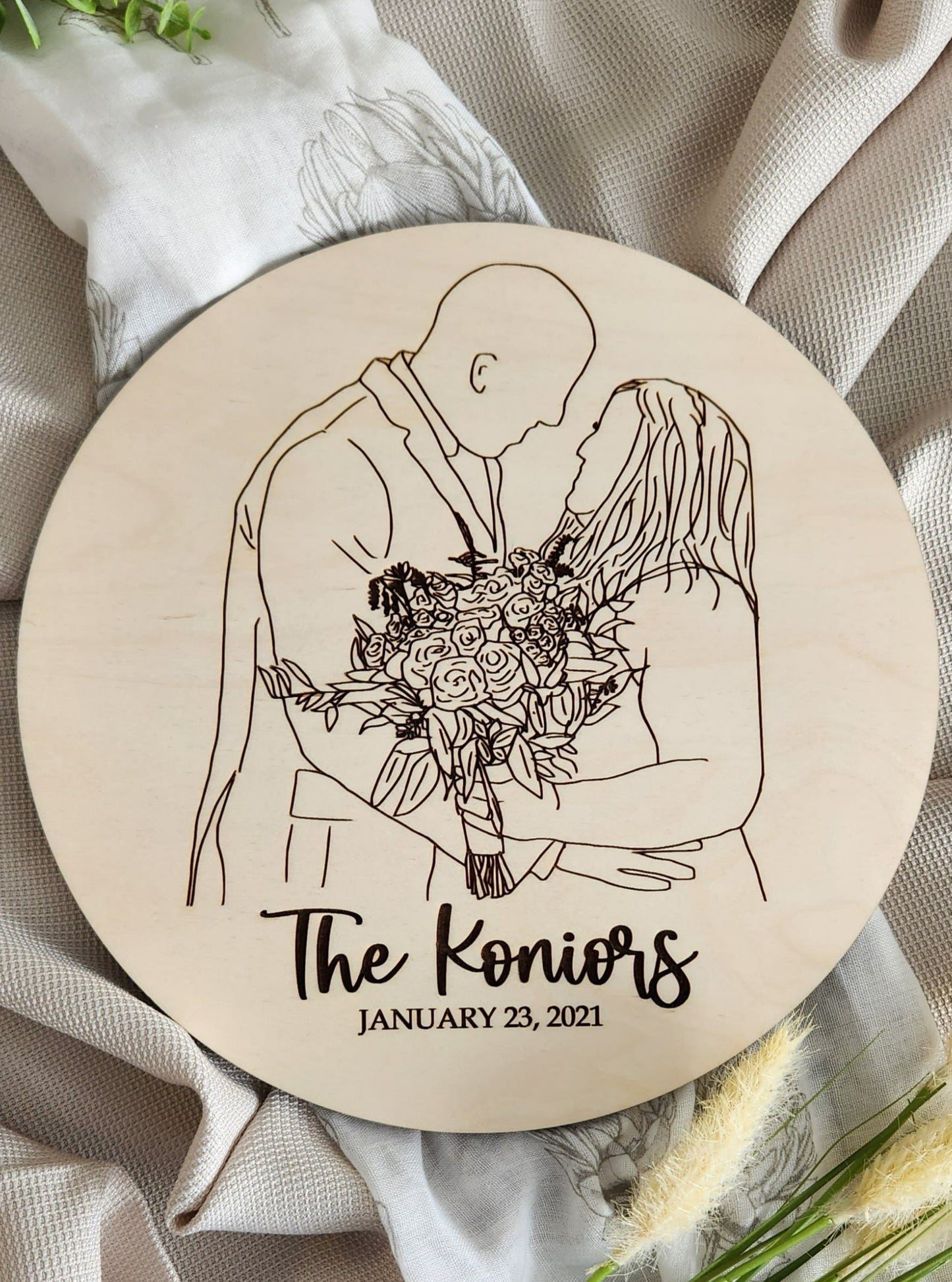 Line Art Plaque