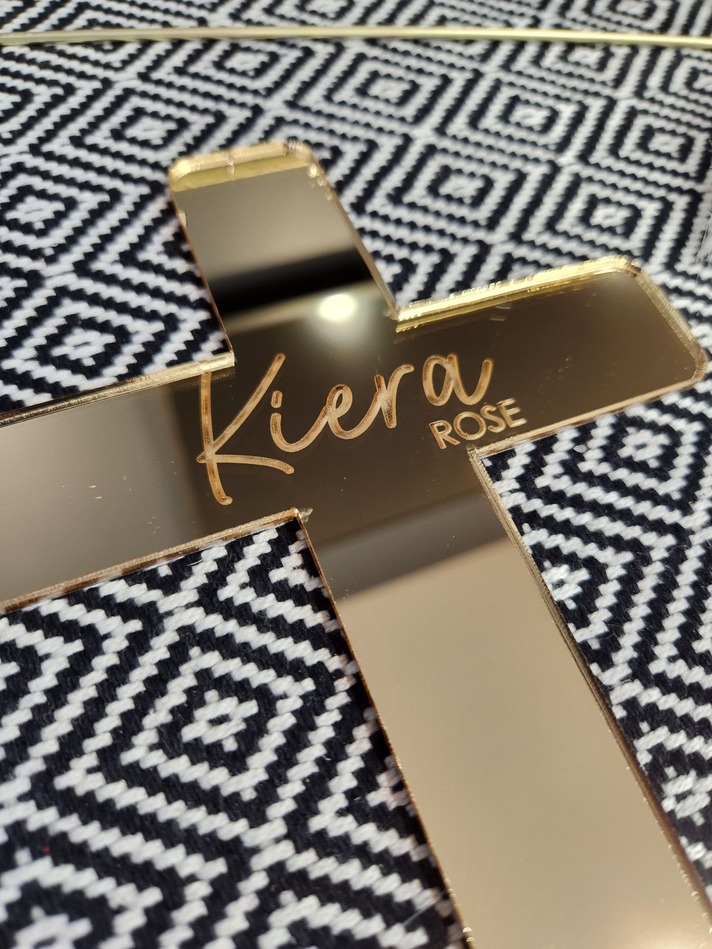 Gold Mirror Cross