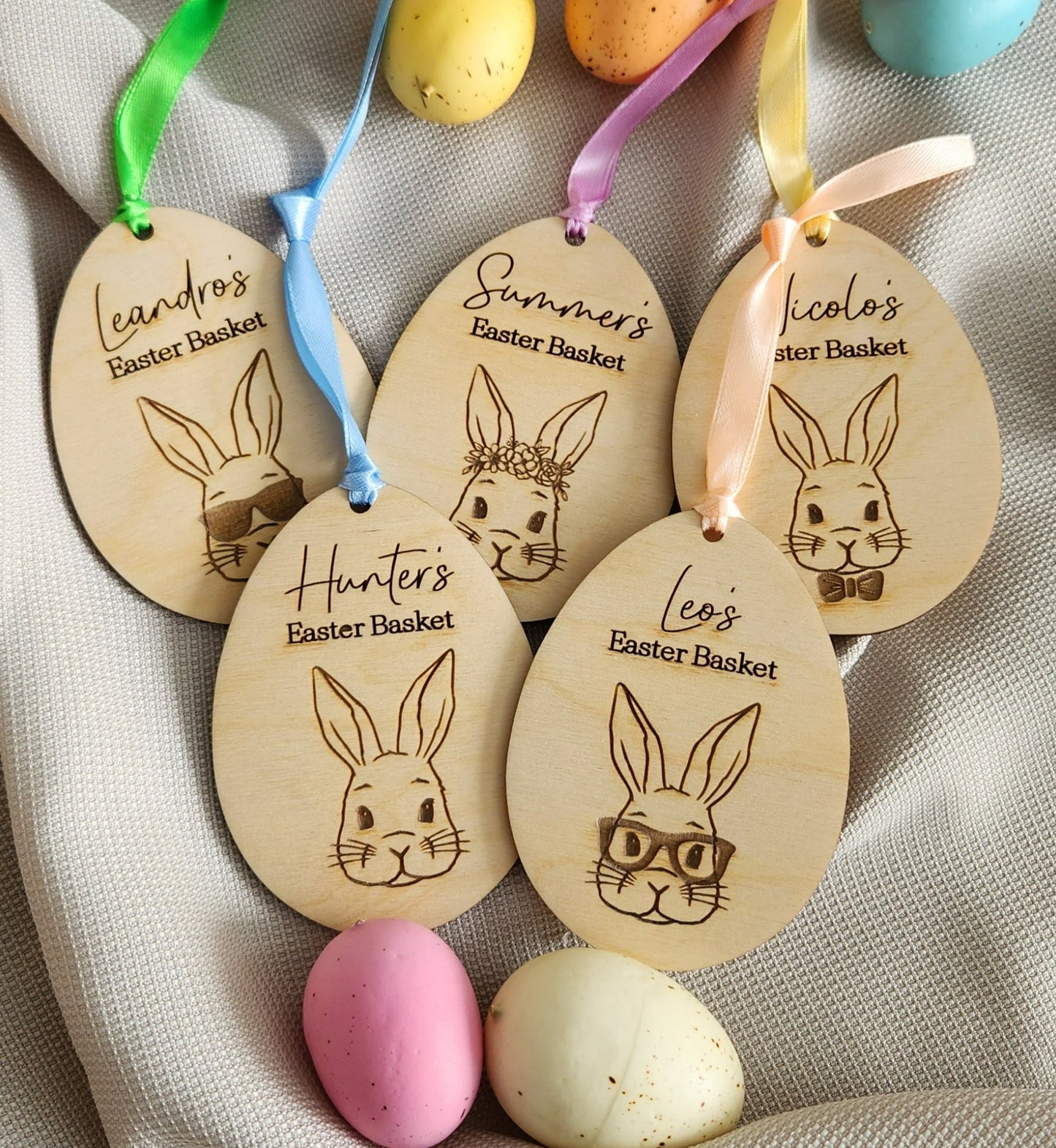 Bunny Medallion Tags